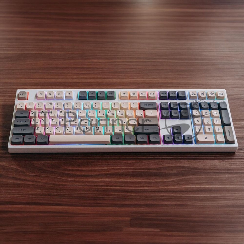 Клавиатура Epomaker EP108 Keyboard, Gateron Blue, White, Enlightment