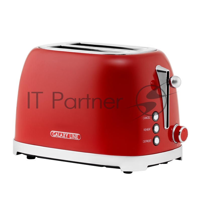 Тостер Galaxy Line GL 2919 900Вт красный