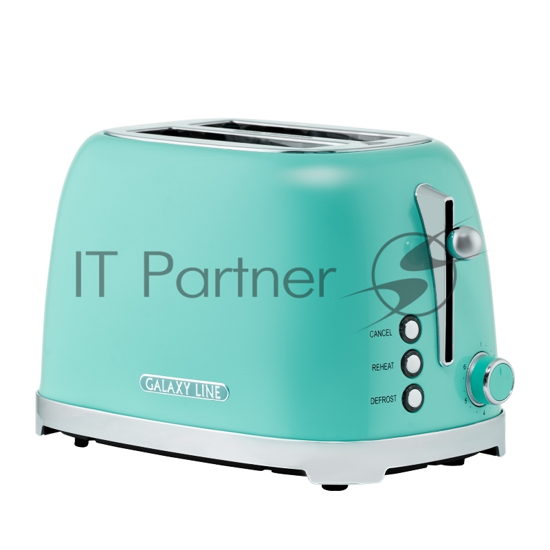 Тостер Galaxy Line GL 2917 900Вт бирюзовый