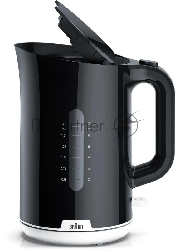 Чайник электрический Braun WK1100BK 1.7л. 2200Вт черный (корпус: пластик)