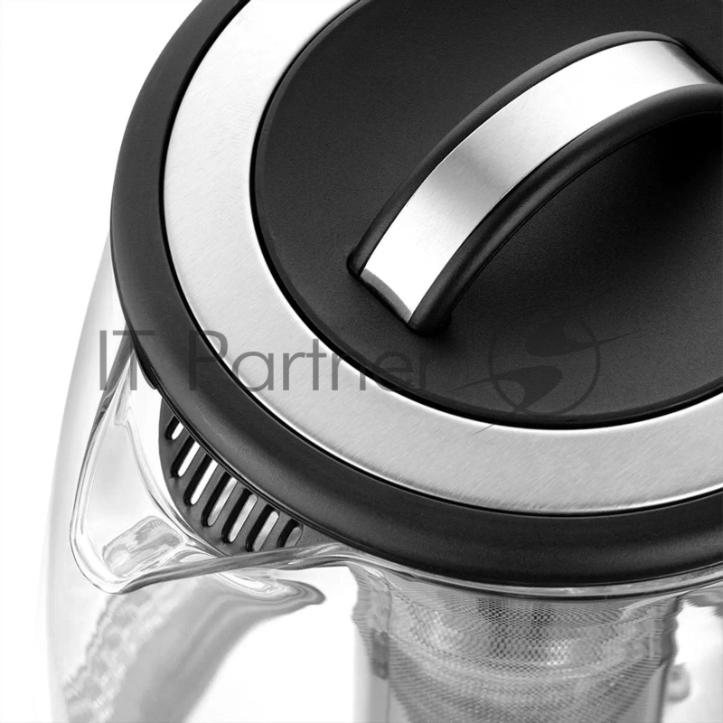 Чайник электрический Kitfort КТ-6145 2л. 2200Вт черный/серебристый (корпус: пластик/стекло)