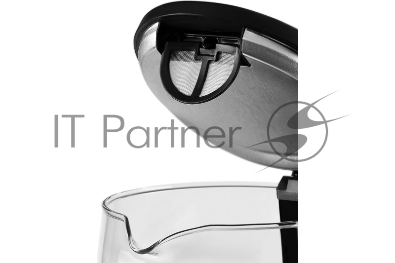 Чайник электрический GALAXY LINE GL 0342, черный, стекло, 2200 Вт, 1,7 л, LED-дисплей, сенсорная панель управления, регулировка температуры от 40 до 100°С, 4 режима кипячения, функция поддержания температуры, колба из термостойкого стекла и пластик с