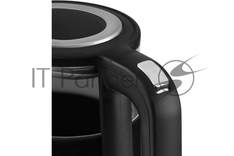 Чайник электрический GALAXY LINE GL 0342, черный, стекло, 2200 Вт, 1,7 л, LED-дисплей, сенсорная панель управления, регулировка температуры от 40 до 100°С, 4 режима кипячения, функция поддержания температуры, колба из термостойкого стекла и пластик с