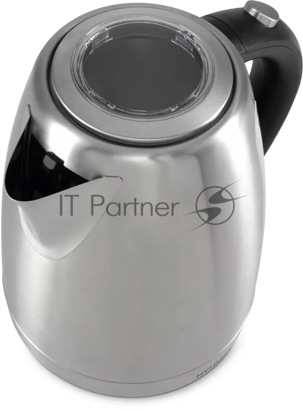 Чайник электрический Hyundai HYK-S9409 1.7л. 2200Вт серебристый матовый/черный (корпус: нержавеющая сталь)