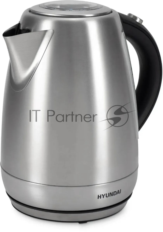 Чайник электрический Hyundai HYK-S9409 1.7л. 2200Вт серебристый матовый/черный (корпус: нержавеющая сталь)
