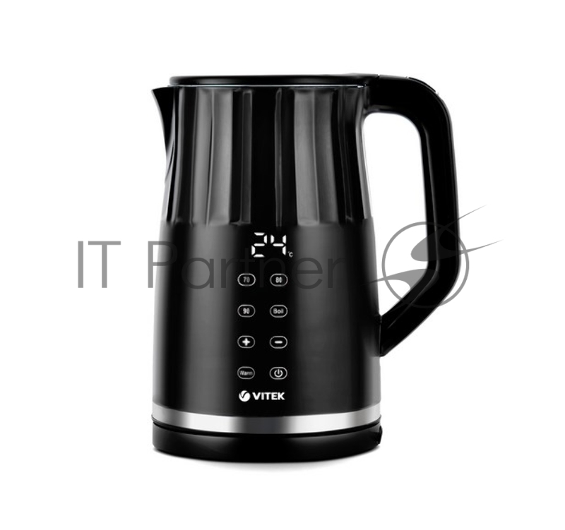 Чайник VITEK VT-8826, 1,7 л, 2200 Вт, металл/пластик