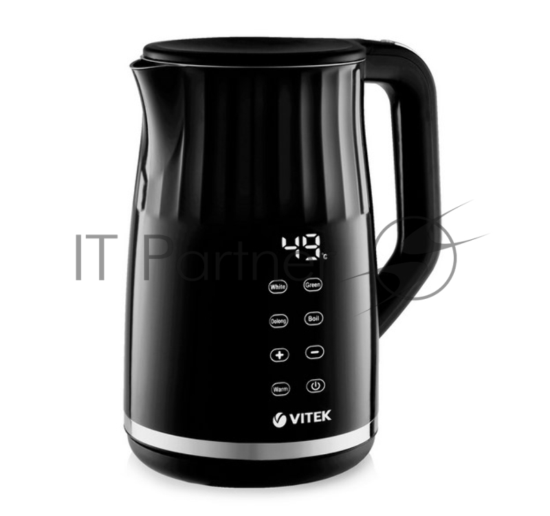 Чайник VITEK VT-8826, 1,7 л, 2200 Вт, металл/пластик