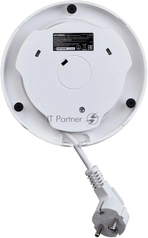 Чайник электрический Hyundai HYK-G3606 1.7л. 2200Вт белый/прозрачный корпус: стекло