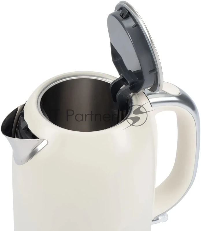 Чайник электрический Hyundai HYK-S9900 1.7л. 2200Вт молочный/серебристый корпус: металл