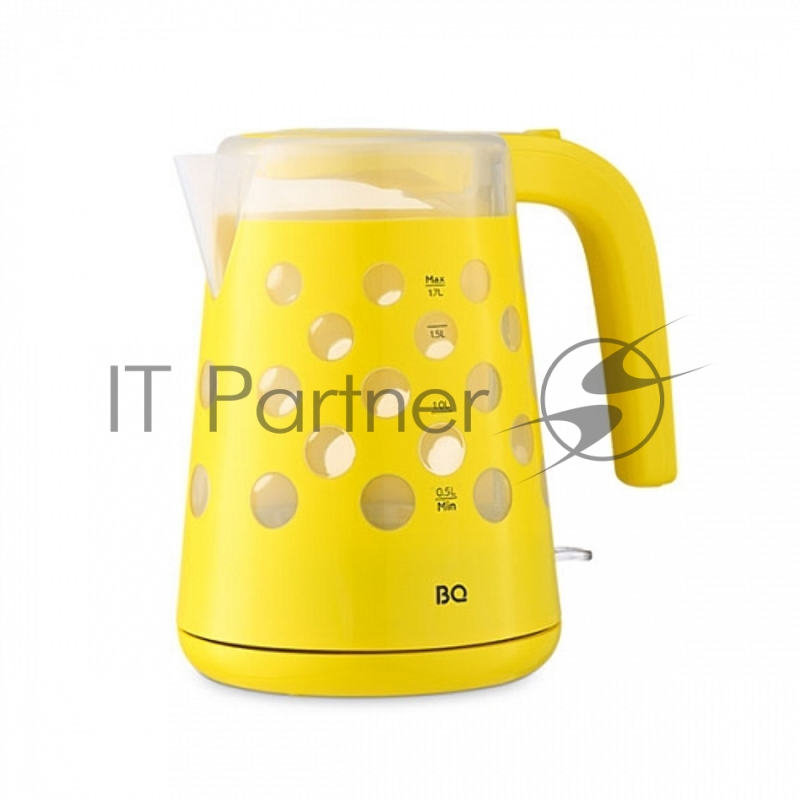 Чайник BQ KT1713P Yellow. Мощность:2200 Вт/Объем 1,7л/ LED подсветка/ Шкала уровня воды/ Вращающейся корпус на 360 градусов/ Отсек для хранения электрошнура в подставке/ Длина шнура: 0,7м/Напряжение:220-240, 50-60 Гц/ Совершенство деталей, яркое цвет