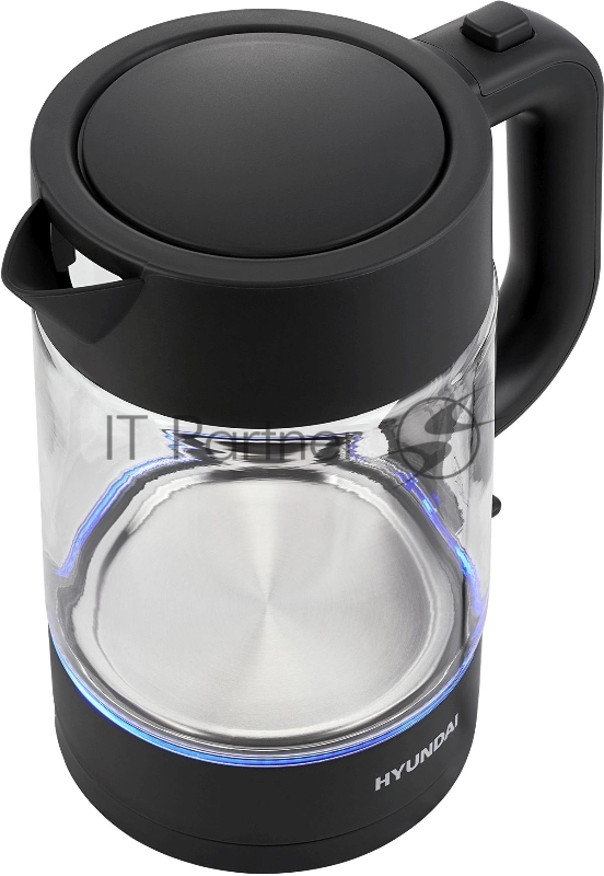 Чайник электрический Hyundai HYK-G7707 1.7л. 2200Вт графит корпус: стекло