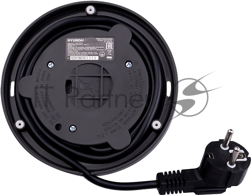 Чайник электрический Hyundai HYK-G7707 1.7л. 2200Вт графит корпус: стекло