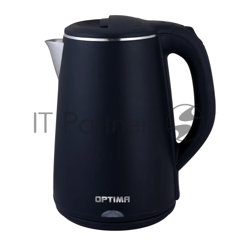Чайник эл. OPTIMA EK-2002PS (2.0л, двойные стенки, эффект термоса, пов. на 360 град., 2000Вт)черный