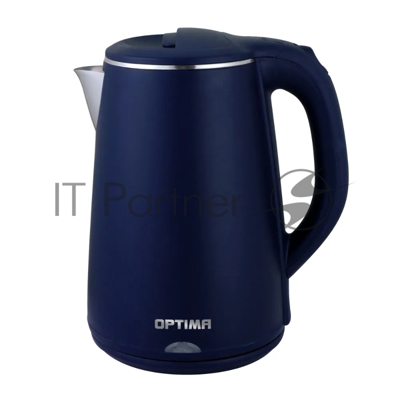 Чайник эл. OPTIMA EK-2002PS (2.0л, двойные стенки, эффект термоса, пов. на 360 град., 2000Вт)синий