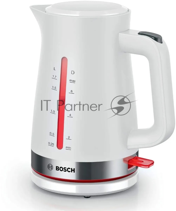 Чайник электрический Bosch TWK4M221 1.7л. белый корпус: пластик