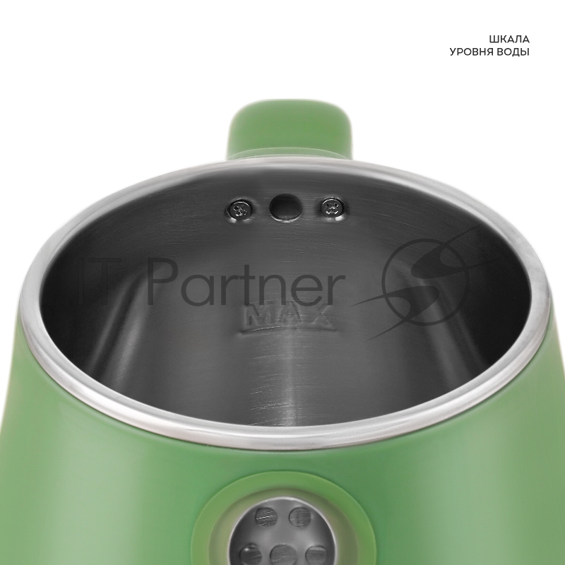 Чайник электрический GALAXY LINE GL 0331, зеленый, пластик, двойная стенка из нержавеющей стали AISI 304 и пищевого пластика, 2200 Вт, 1,8 л, индикатор работы