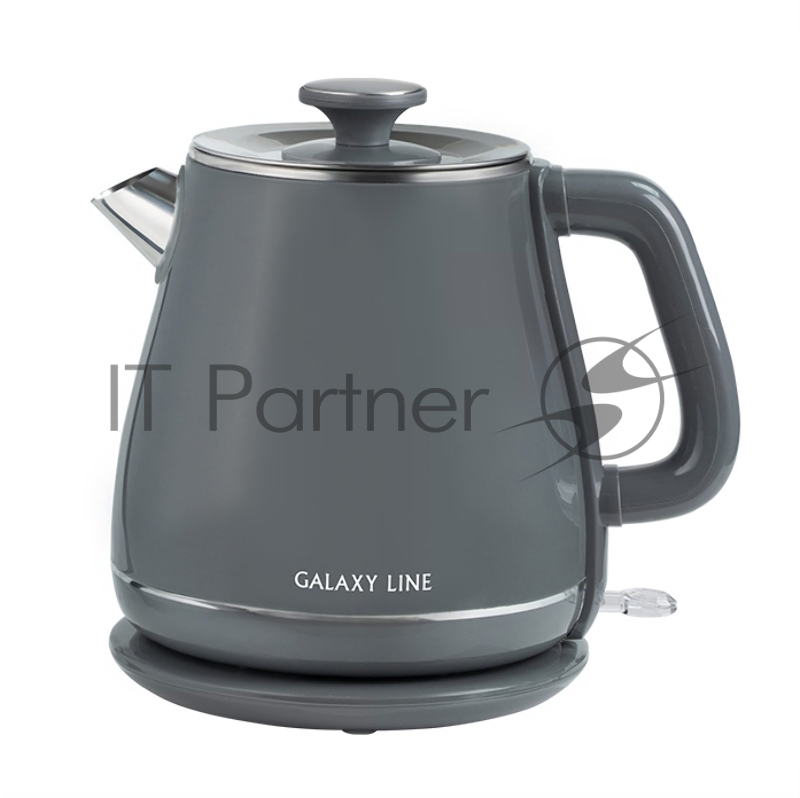 Чайник электрический GALAXY LINE GL 0331, серый, пластик, двойная стенка из нержавеющей стали AISI 304 и пищевого пластика, 2200 Вт, 1,8 л, индикатор работы