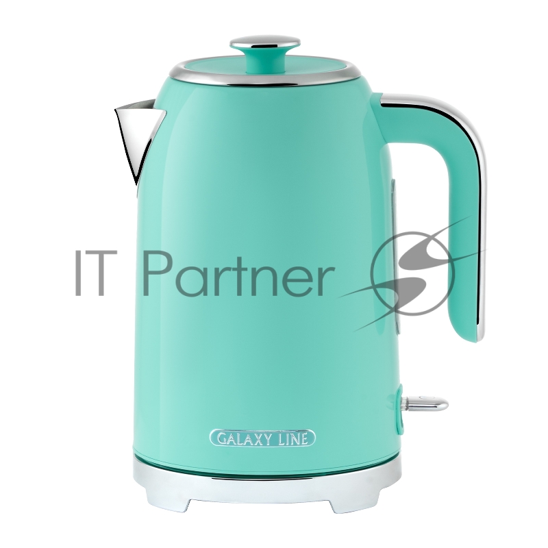 Чайник электрический Galaxy Line GL 0347 1.7л. 2200Вт бирюзовый корпус: нерж.сталь (ГЛ0347Л)