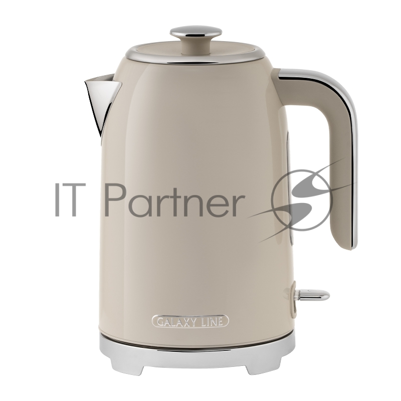 Чайник электрический Galaxy Line GL 0348 1.7л. 2200Вт кремовый корпус: нерж.сталь (ГЛ0348Л)