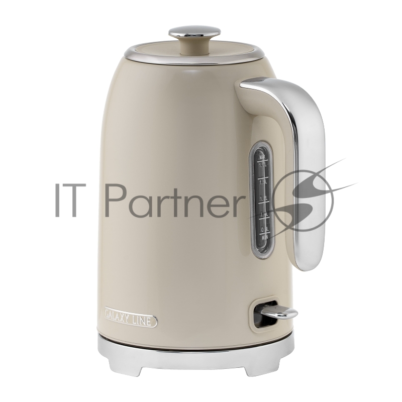 Чайник электрический Galaxy Line GL 0348 1.7л. 2200Вт кремовый корпус: нерж.сталь (ГЛ0348Л)