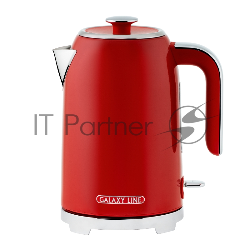 Чайник электрический Galaxy Line GL 0349 1.7л. 2200Вт красный корпус: нерж.сталь (ГЛ0349Л)
