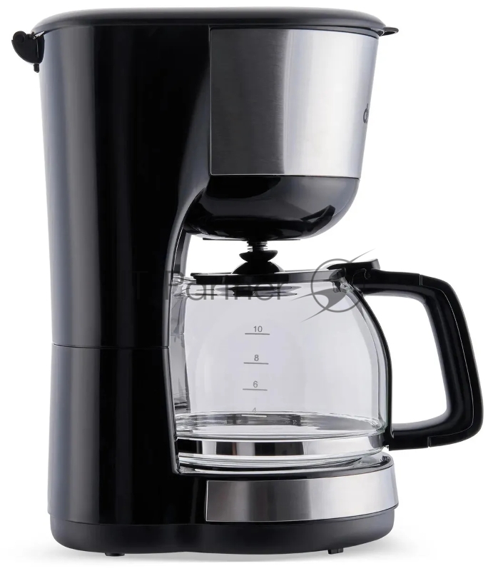 Кофеварка капельная Domfy metal DSM-CM301 1000Вт черный/серебристый