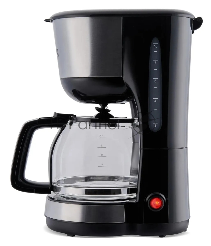 Кофеварка капельная Domfy metal DSM-CM301 1000Вт черный/серебристый