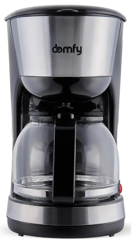 Кофеварка капельная Domfy metal DSM-CM301 1000Вт черный/серебристый