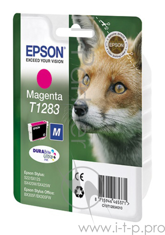 Картридж EPSON T1283 пурпурный для S22/SX125/SX425/BX305