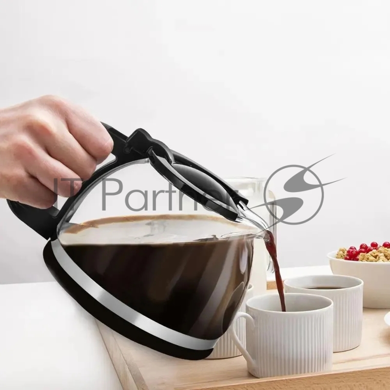 Кофеварка капельная Kitfort КТ-7136 680Вт черный