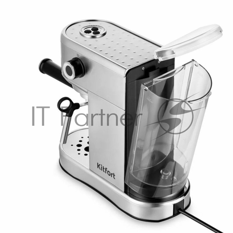 Кофеварка рожковая Kitfort КТ-7193 1450Вт нержавеющая сталь