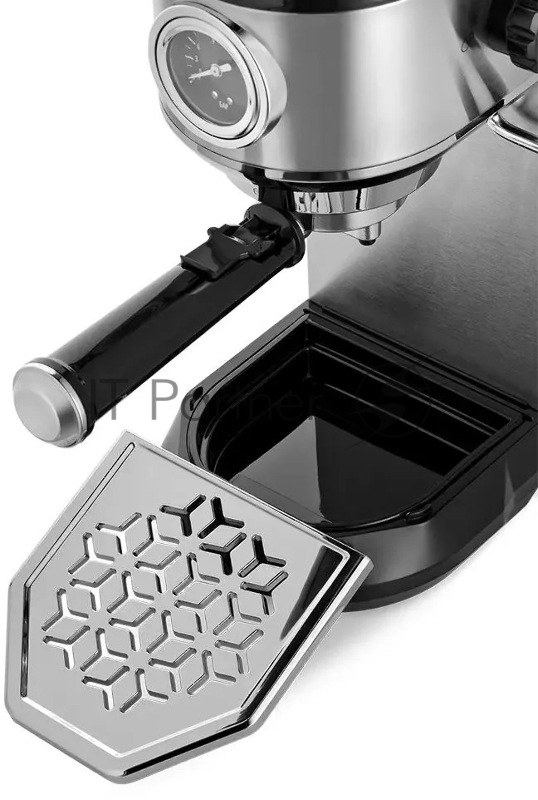 Кофеварка рожковая Kitfort КТ-7194 1450Вт нержавеющая сталь/черный