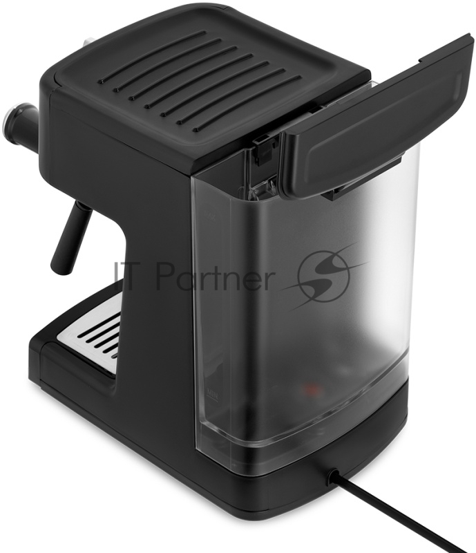 Кофеварка рожковая Kitfort КТ-7195 1450Вт черный/нержавеющая сталь