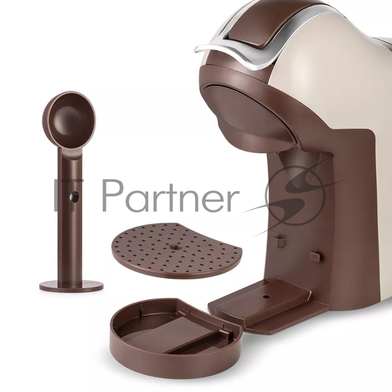 Кофеварка Kitfort КТ-7448 1400Вт коричневый/бежевый