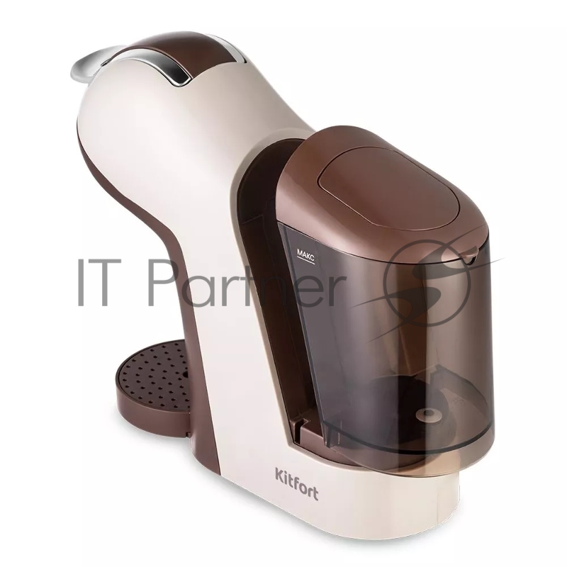 Кофеварка Kitfort КТ-7448 1400Вт коричневый/бежевый