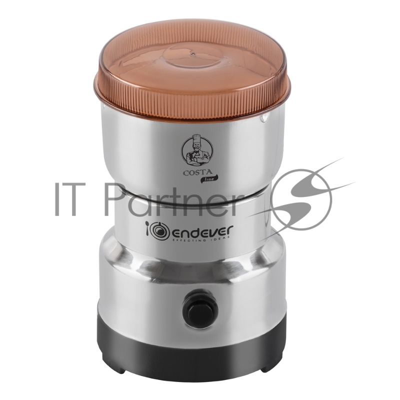 Кофемолка Endever Costa-1064, 150 Вт, до 25000 об/мин, цвет стальной, вес продукта для помола 120 гр, 24 шт/уп