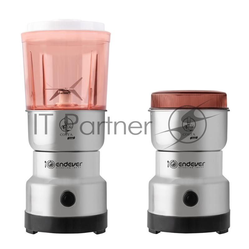 Кофемолка Endever Costa-1066, 150 Вт, до 25000 об/мин, цвет стальной, вес продукта для помола 120 гр, 24 шт/уп