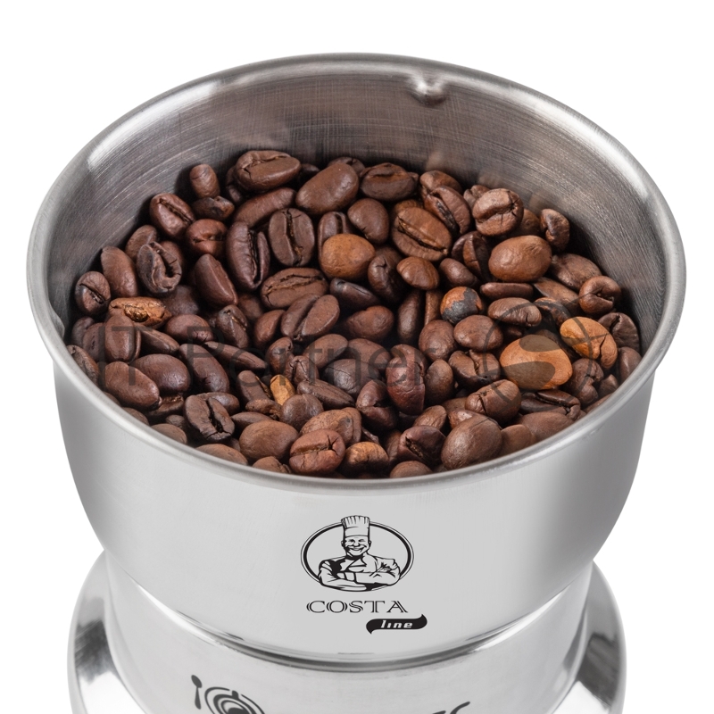 Кофемолка Endever Costa-1066, 150 Вт, до 25000 об/мин, цвет стальной, вес продукта для помола 120 гр, 24 шт/уп