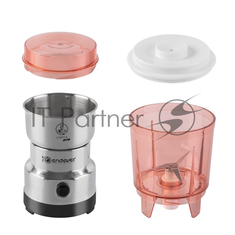 Кофемолка Endever Costa-1066, 150 Вт, до 25000 об/мин, цвет стальной, вес продукта для помола 120 гр, 24 шт/уп