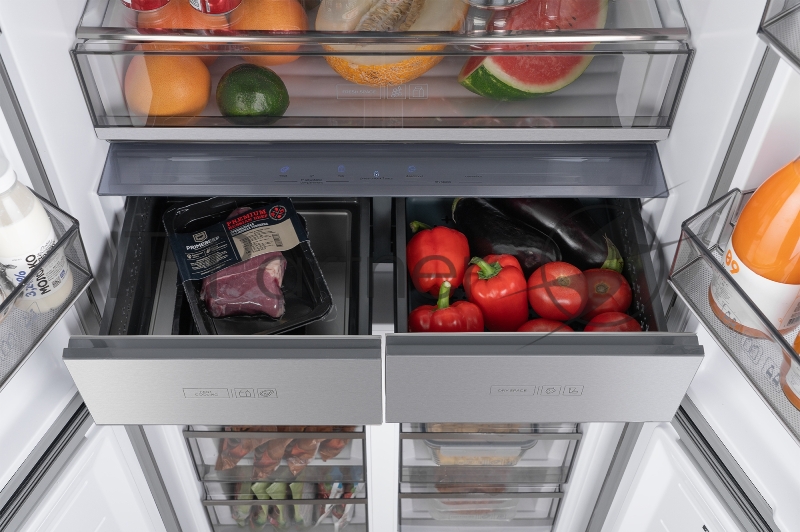 Холодильник WEISSGAUFF WCD 590 INVERTER NO FROST GOLD GLASS