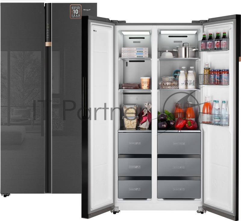 Холодильник WEISSGAUFF WSBS 590 INVERTER NO FROST INOX