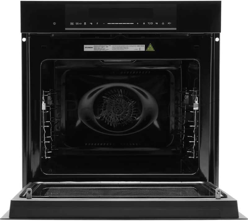 Духовой шкаф Электрический Hyundai HMEO 6780 BG черное стекло/серебристый