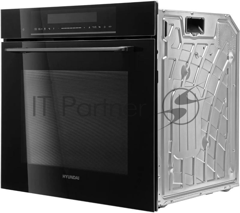 Духовой шкаф Электрический Hyundai HMEO 6780 BG черное стекло/серебристый