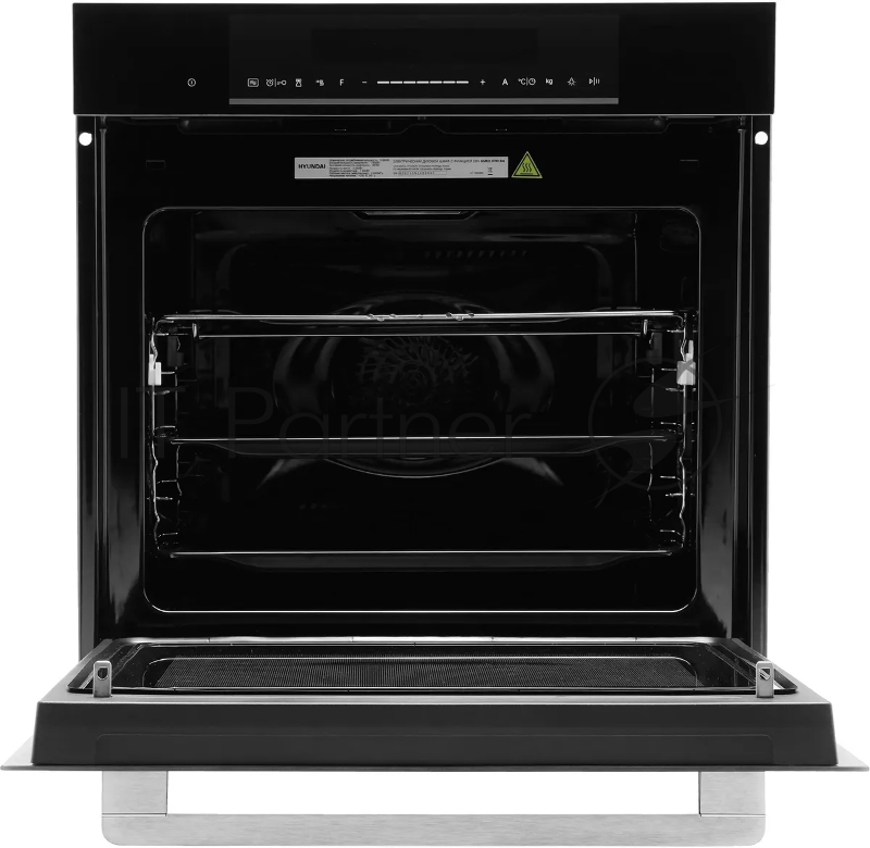 Духовой шкаф Электрический Hyundai HMEO 6780 BG черное стекло/серебристый