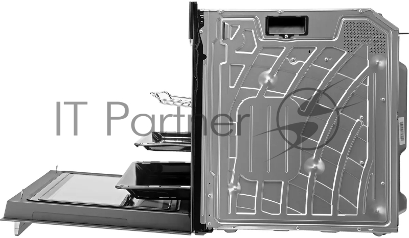 Духовой шкаф Электрический Hyundai HMEO 6780 BG черное стекло/серебристый