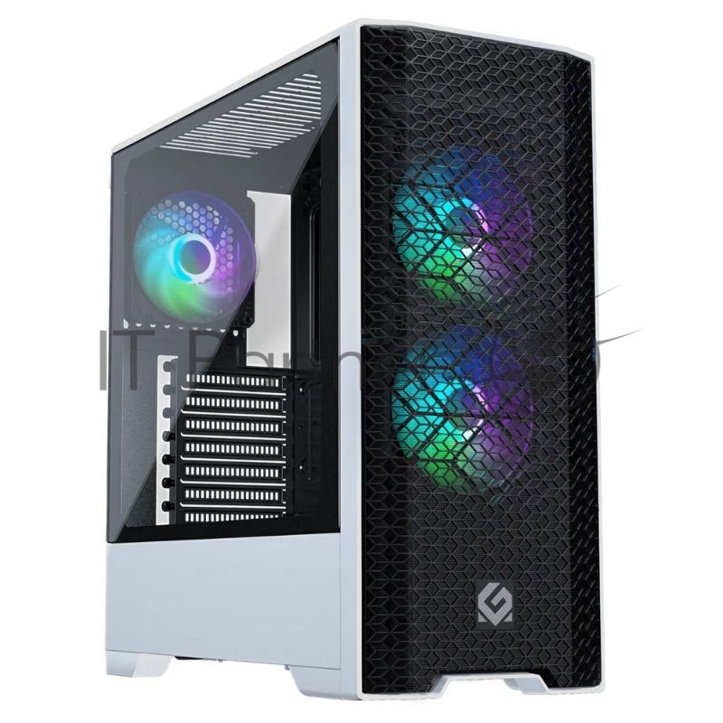 Корпус MagniumGear NEO Air White, 2х 120mm ARGB Fan, боковая панель Tempered Glass, Mid-Tower / MG-NE520A_DBW02_RU