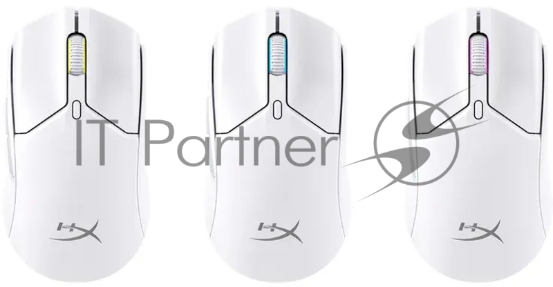 Мышь HyperX Pulsefire Haste 2 Mini белый оптическая (26000dpi) беспроводная BT/Radio USB (6but)