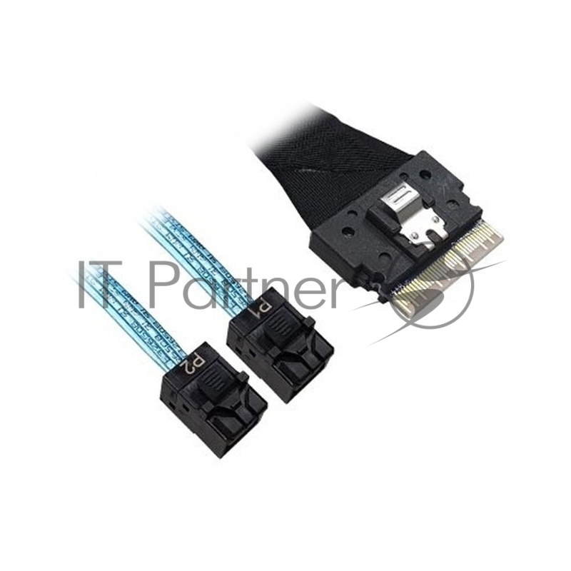 Кабель ACD-60003-ZC Slimline SASx8 (SFF8654) -to- 2 SAS HD x4 (SFF8643 SAS Connections), 1M, (аналог Broadcom 05-60003-00) {120}
