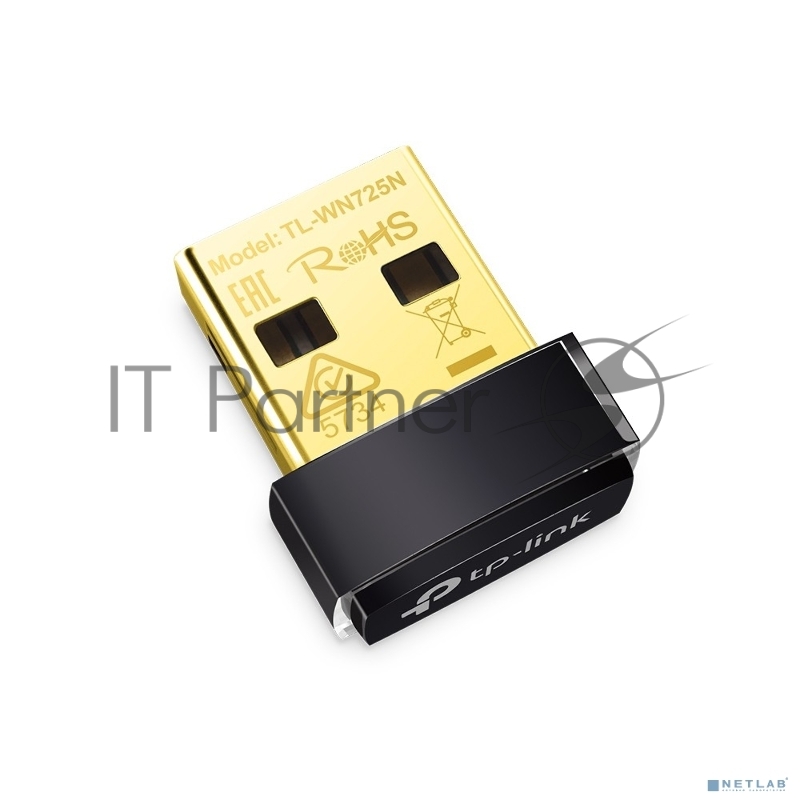 Сетевой адаптер TP-Link SOHO TL-WN725N Беспроводной USB Нано адаптер 150 Мбит/с стандарта N c кнопкой QSS(Realtec)