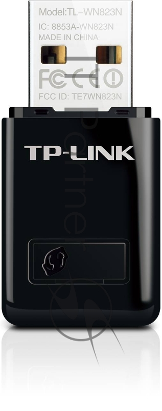 Сетевой адаптер TP-Link SOHO TL-WN823N Беспроводной USB мини адаптер 300Мбит/с стандарта N c кнопкой QSS(Realtec)